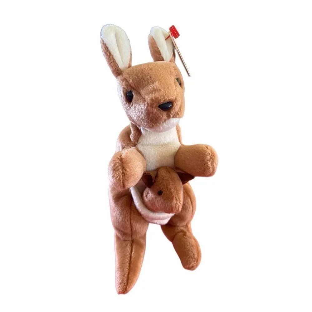 1996 Pouch The Kangaroo Ty Beanie Babies Plush Collectible Vintage 90s